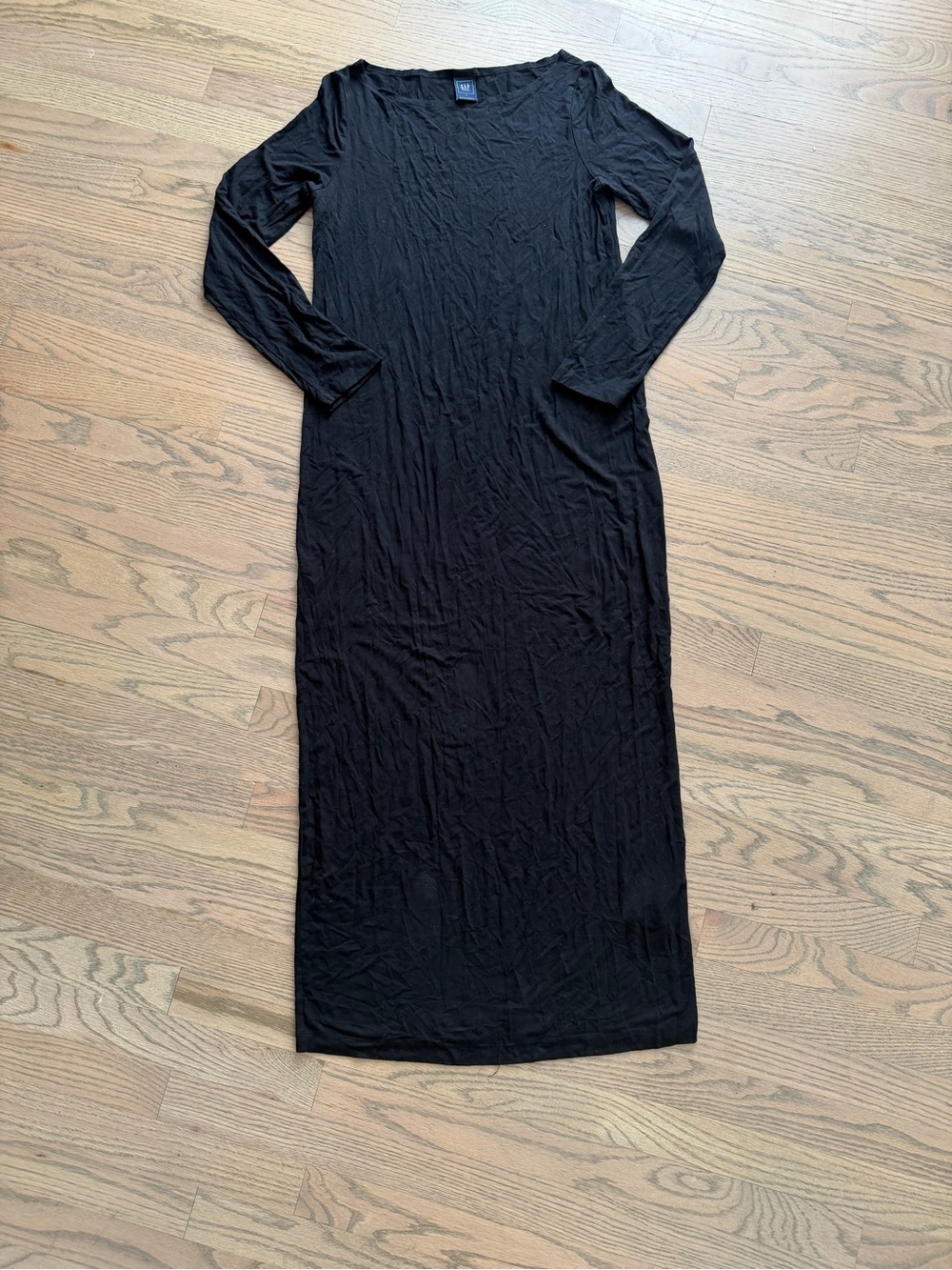 GAP Maternity Black Long Sleeve Maxi Dress